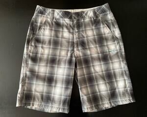 PUMA GOLF Dry Cell Gray/Blue Plaid Bermuda Shorts sz 32